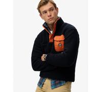 Superdry Mens Fuji Popper Neck Fleece