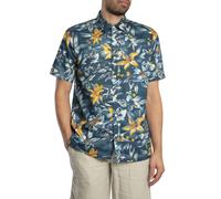 Superdry Men's Hawaiian Print Short Sleeved Shirt, Blue