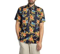 Superdry Men's Hawaiian Print Short Sleeved Shirt, Blue