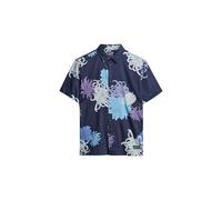 Superdry Hawaiian Short Sleeve Shirt, Navy/Multi