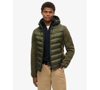 Superdry Mens Hooded Knit Storm Hybrid Jacket