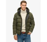 Superdry Mens Hooded Microfibre Sport Puffer Jacket