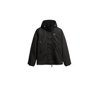 Hooded Mountain Windbreaker Jacket Black XXL