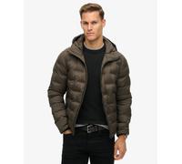 Superdry Quilted Coat Jacket Brown S Men