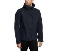 Superdry Men's Hooded Soft Shell Trekker Jacket, Blue