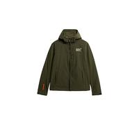 Superdry Men's Hooded Soft Shell Trekker JKT Anorak, Army Khaki, XXL