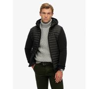 Superdry Mens Hooded Storm Fleece Hybrid Jacket