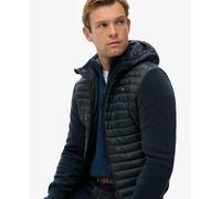 Superdry Mens Hooded Storm Fleece Hybrid Jacket