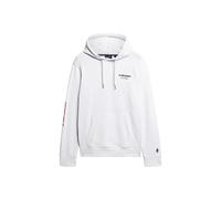 Superdry Men's Hoodie Sweatshirt, Bright White, M