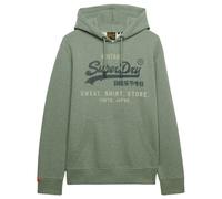 Superdry Men's Hoodie - VL Heritage Relaxed Hood, Logo, Solid Color