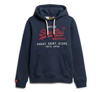 Superdry Men's Hoodie - VL Heritage Relaxed Hood, Logo, Solid Color