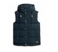 Superdry Mens Jacket Everest Hooded Puffer Recycled Gilet in Eclipse Navy Blue