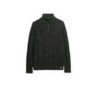 Superdry Jacob Cable Half Zip Sweater Black L Men