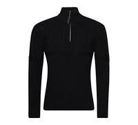 Superdry Mens Jacob Henley Jumper, Relaxed Fit, Wool Blend, Eclipse Navy, 3X-Large