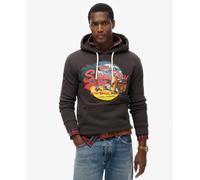 Superdry La Vl Graphic Hoodie Black S Men