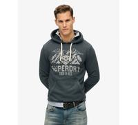 Superdry Mens Lo-Fi Outdoor Mono Relaxed Hoodie