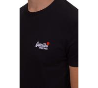 Superdry for man. M1012078A Essential T-shirt black (M), Casual, Cotton, Short sleeve