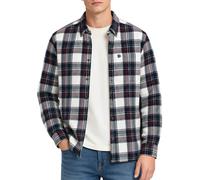 Superdry Mens Long Sleeve Cotton Lumberjack Shirt Skylar Check White