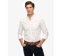 Superdry Cotton Oxford Long Sleeve Shirt White 2XL Man