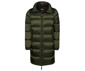 Superdry Men's Longline Code Down Buffer, Dark Moss, L