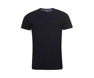 Superdry Mens M1011245A T-Shirt, Black, L, Black Black, L