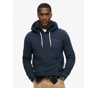 Superdry Machine Goods Graphic Hoodie - Navy, Navy, Size S, Men Navy