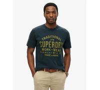 Superdry Machined Goods Workwear Short Sleeve T-shirt Blue S Men