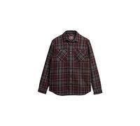 Superdry Men's Merchant Quilted Overshirt r2-l/s Shirt (Medium), Chocolate Brown Picture, M