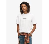 Superdry Mens Micro Logo Graphic Loose T-Shirt