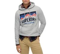 Superdry Mens Mountain Relaxed Hoodie Glacier Grey
