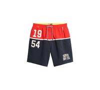 Superdry Mens Nautical Logo Swim Shorts (17" Length), Tri-color Navy, XL