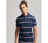 Superdry Mens Organic Cotton Academy Stripe Polo Shirt Size S