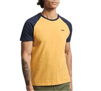 Superdry Mens Organic Cotton Baseball T-Shirt Short Sleeve Ochre Marl Eclipse Na