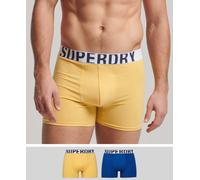 Superdry Mens Organic Cotton Boxer Dual Logo Double Pack Size S