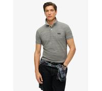 Superdry Classic Pique Short Sleeve Polo Grey 3XL Men