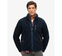 Superdry Men's Outdoor Full Zip Fleece Jacket Navy M2014140A Warm Casual