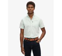 Superdry Vintage Oxford Short Sleeve Shirt Green S Men