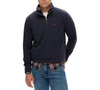 Superdry Mens Preppy SD Co Half Zip Sweatshirt Dark Navy