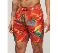Superdry Mens Recycled Hawaiian Print 17-Inch Swim Shorts