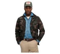 Superdry Men's Rookie Military Jacket, Camouflage Army Green, L