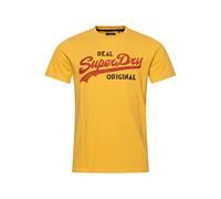 Superdry Men's Shirt, Yellow/Red/Brown, S