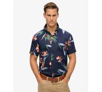 Superdry Vintage Hawaiian Short Sleeve Shirt Blue L Men