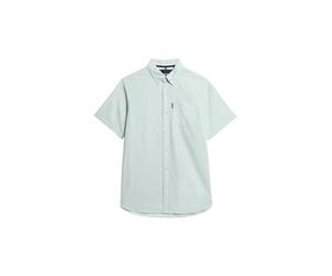 Superdry Mens Short Sleeve Oxford Shirt Light Green L
