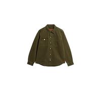 Superdry Men's Surplus Canvas Overshirt R2-L/S Shirt (M), army khaki, XXL