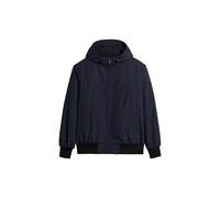 Superdry Men's Surplus Nylon Hooded Bomber A1-Casual Jacket, Blue, XL