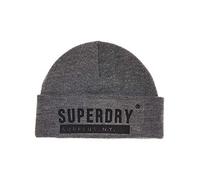 Superdry Men's Surplus Silicone Beanie, Grey (Grey Marl Q), OS