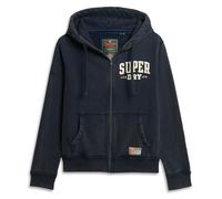 Superdry Men's Sweat Jacket - Vintage Athletic Zip Hoodie, Hood, Logo, Simple...