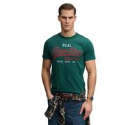 Superdry Men's T-Shirt - VI Classic Tee, T-Shirt, Round Neck, Cotton, Logo,...