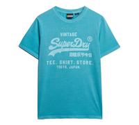 Superdry Men's T-Shirt - VI Neon Relaxed Tee, Logo, Crew Neck, Solid Color