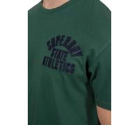 Superdry Embroidered Superstate Ath Logo Short Sleeve T-shirt Green M Men